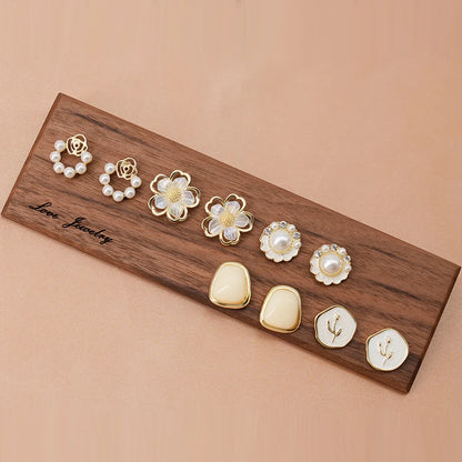 Pearl Earrings For Women Fashion Jewelry Enamel