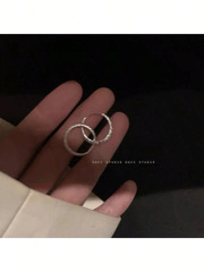 Shining Earrings – 925 Silver Plated Hoops, Elegant