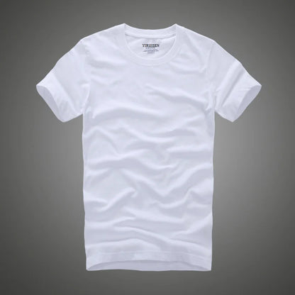 Men Tshirt 100% Cotton Soft O-Neck  High Quality