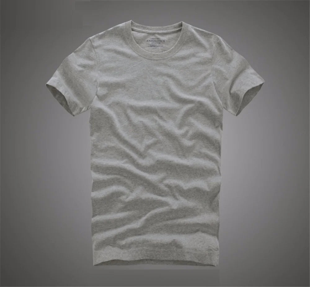 Men Tshirt 100% Cotton Soft O-Neck  High Quality