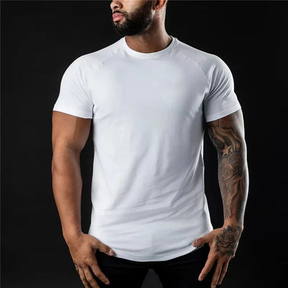 O-Neck Cotton Slim Fit  Men T-shirt