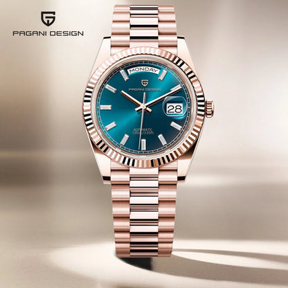 PAGANI DESIGN Rose Gold Luxury Automatic Men's Watch