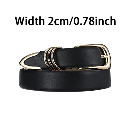 Women's  Buckle PU Leather Belt Youth