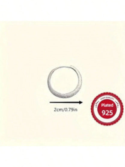 Shining Earrings – 925 Silver Plated Hoops, Elegant