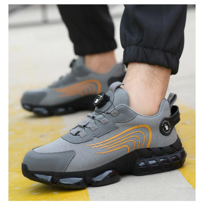 Steel toe cap, anti-impact, anti-puncture casual work shoes