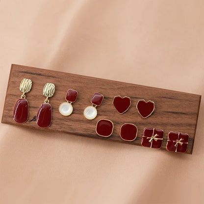 Pearl Earrings For Women Fashion Jewelry Enamel