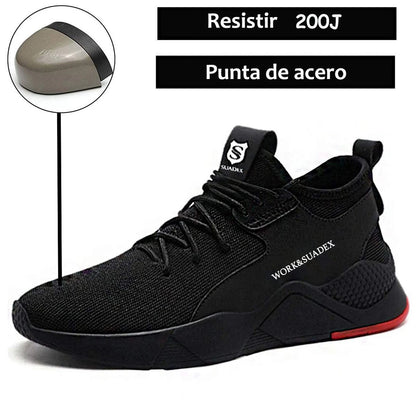 Construction Work Shoes, Steel Toe Cap, Anti-Smashing, Puncture