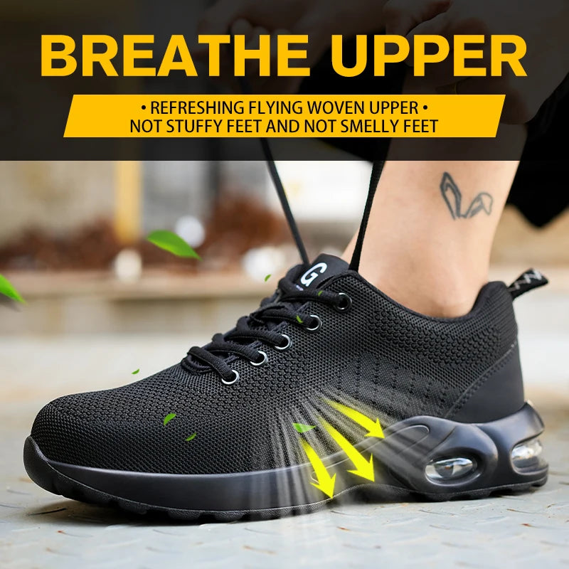 Breathable, Soft Sole, Anti-Smash, Anti-Puncture Work Shoes