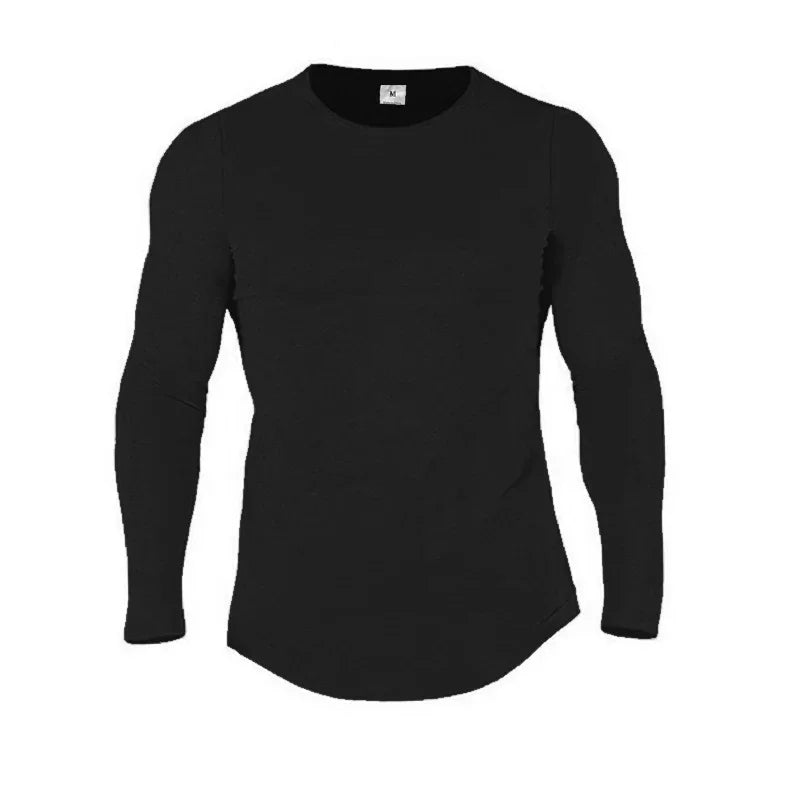 Long Sleeve Casual Slim fit Cotton Men T-Shirt
