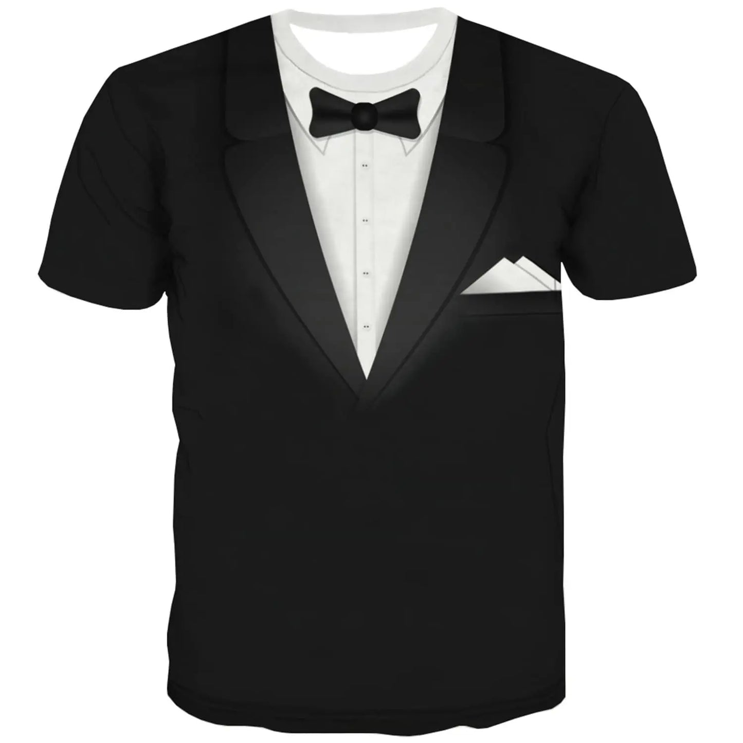 Tuxedo T-Shirts for Men Suit T-shirt Tux Costume