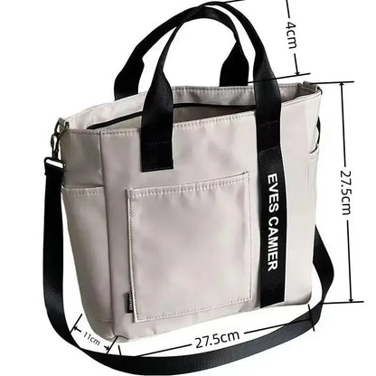 Casual Shoulder Nylon Canvas Tote Bag