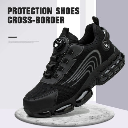 Steel toe cap, anti-impact, anti-puncture casual work shoes