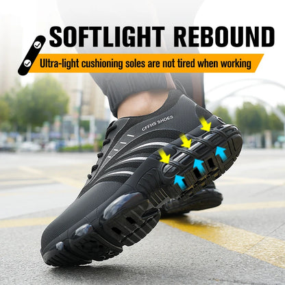 Breathable, lightweight, comfortable, anti-smash and anti-puncture shoes