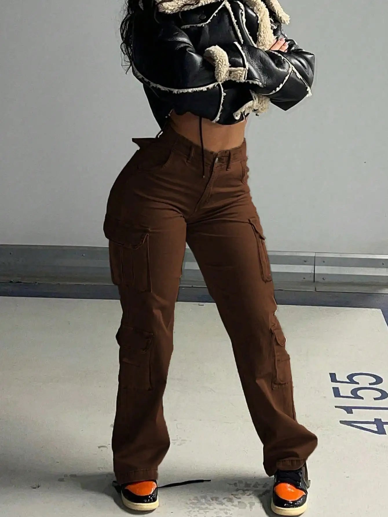 High Waist  Jeans with Pockets for Women