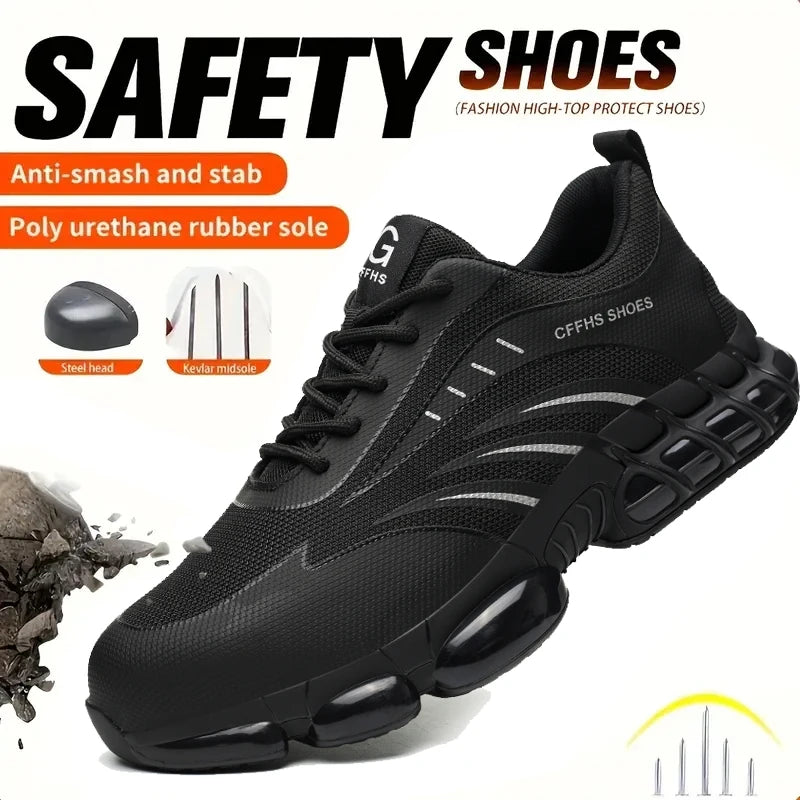 Breathable, lightweight, comfortable, anti-smash and anti-puncture shoes