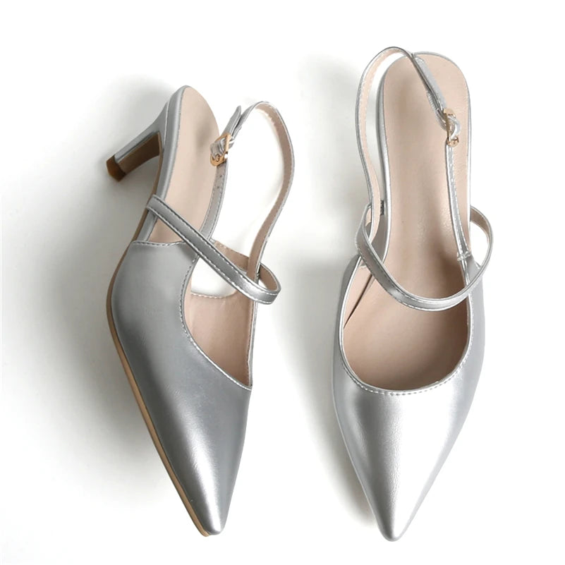 Women Patent Leather Pointed Toe Shoes