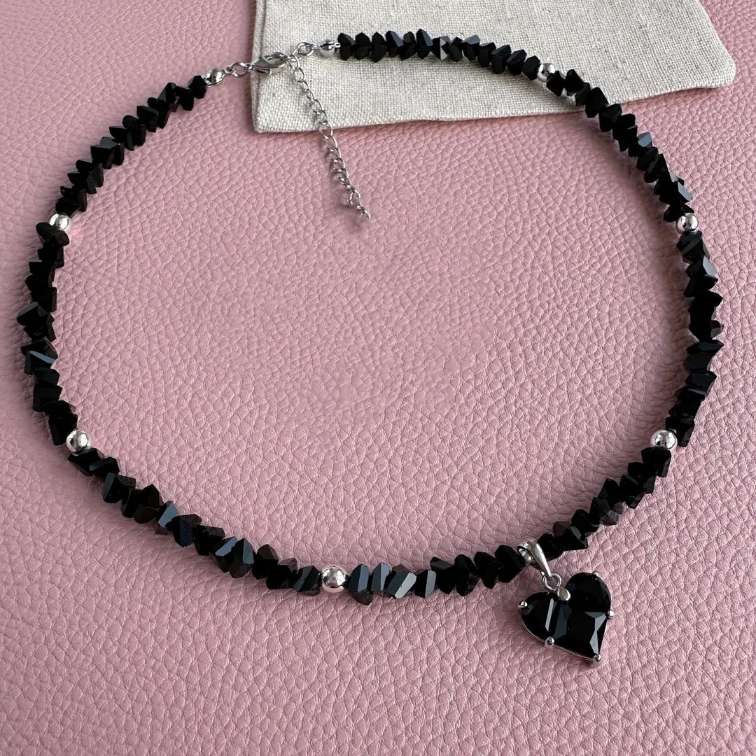 Zircon Heart Pendant Necklace For Women