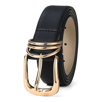 Women's  Buckle PU Leather Belt Youth