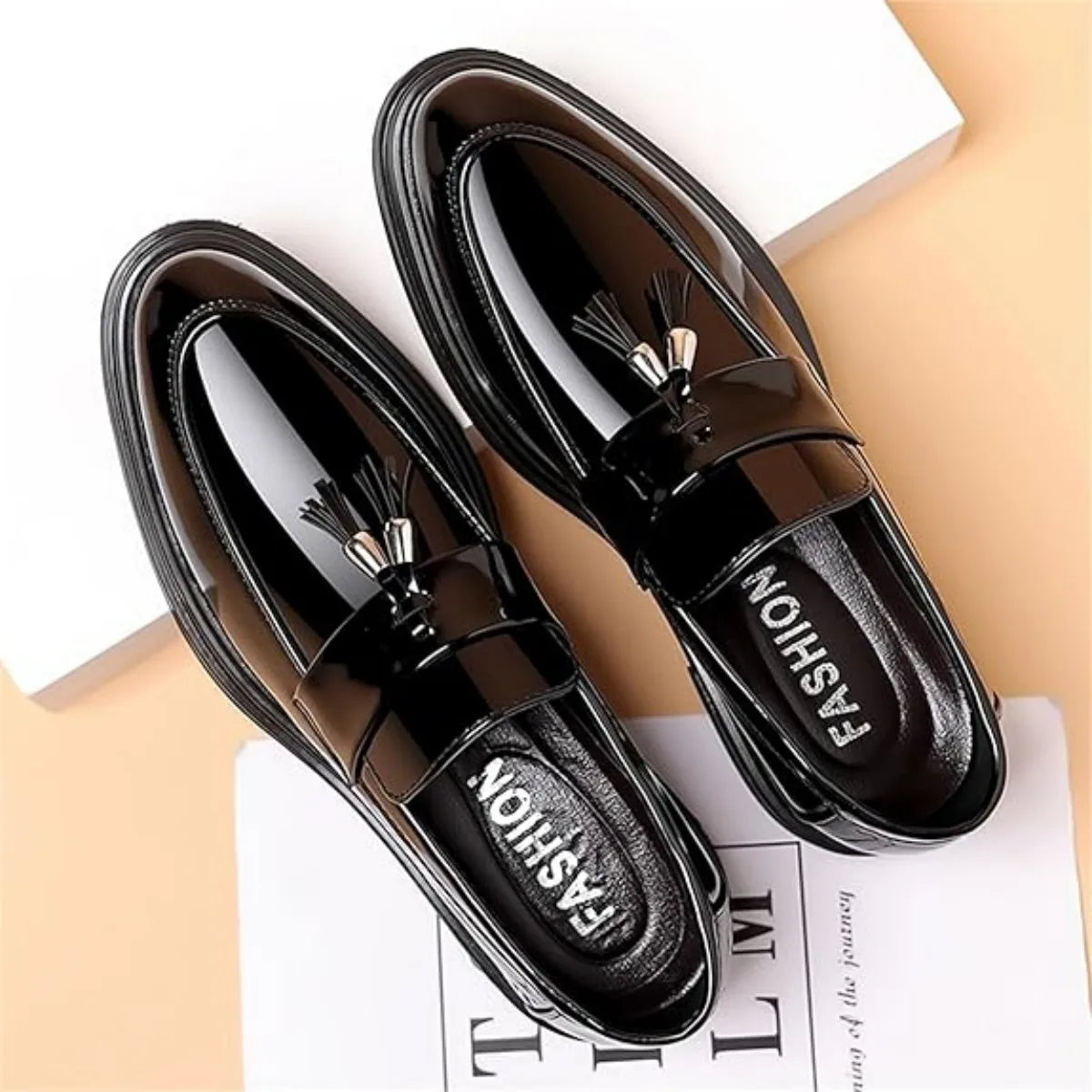 Men's Tassels Formal  Casual Oxford Slip On Shoes