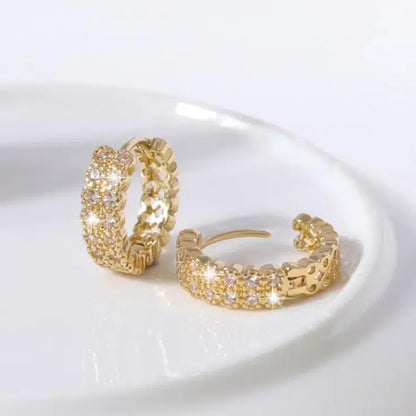 Cubic Zirconia Hoop Earrings for Women